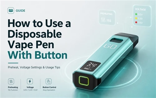 Comment utiliser un stylo vape jetable avec bouton