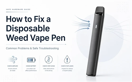Comment réparer le stylo vape de mauvaises herbes jetable? Problèmes et corre...